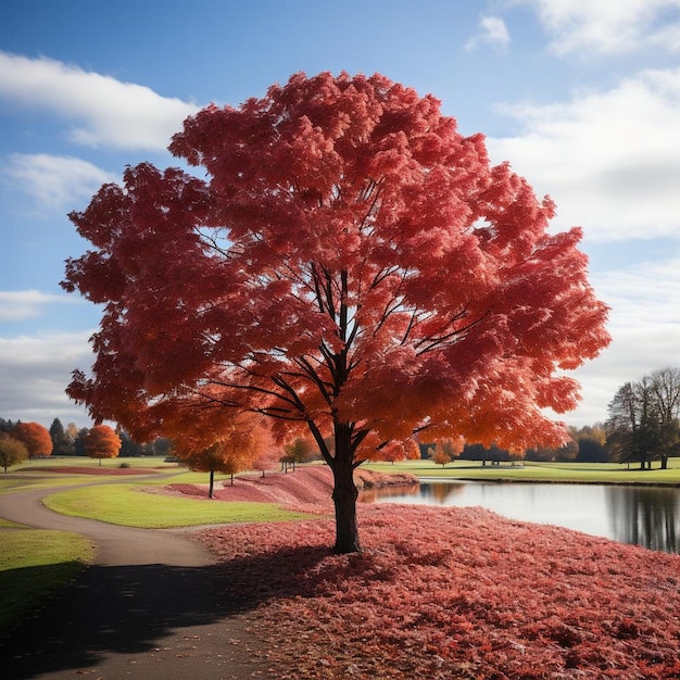 Maple Grove Glory Autumn Landscape Photo