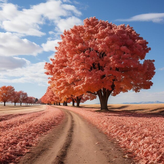 Maple Serenade Autumn Landscape Photo