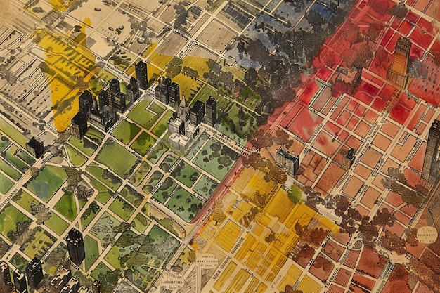 Photo mapping historical changes in urban land use ar generative ai