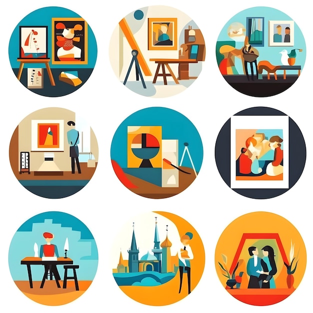 Maps and Travel Vector Maps illustrationsPoints of interest illustrationPoints of interest ico