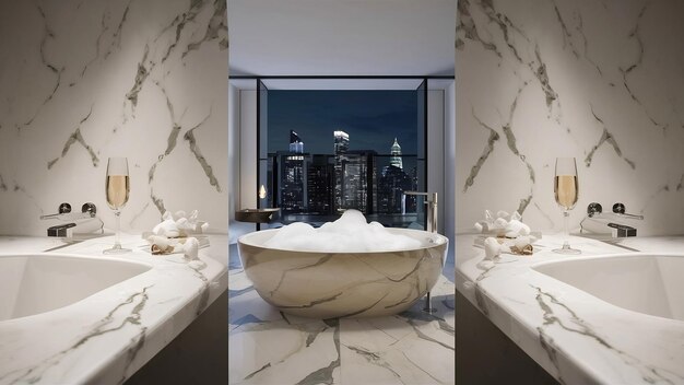 Marble counter table top in bath room background