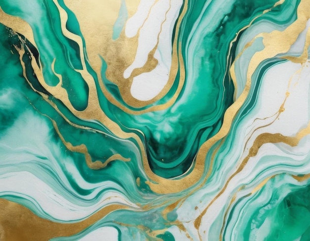 Marble emerald background Generative ai