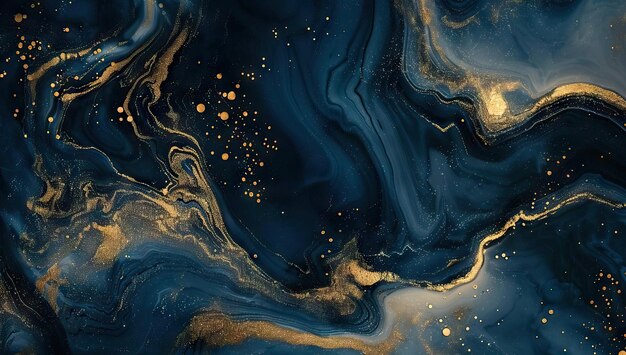 Photo marble ink abstract art from exquisite original painting for abstract background ai generated illustration