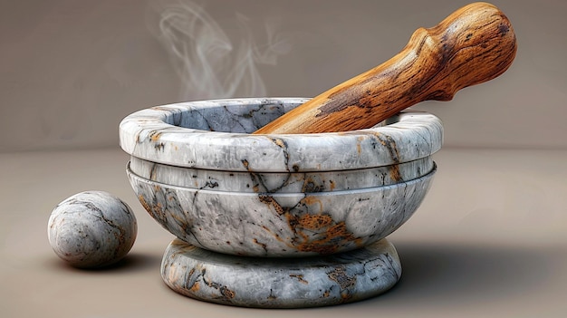 Marble Mortar And Pestle Set Background