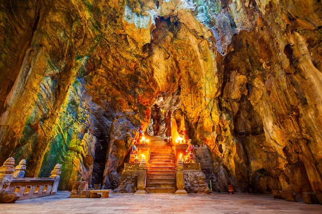 Marble mountains cave in Danang