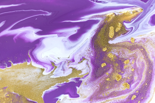 Marble purple acrylic texture. Agate ripple background.