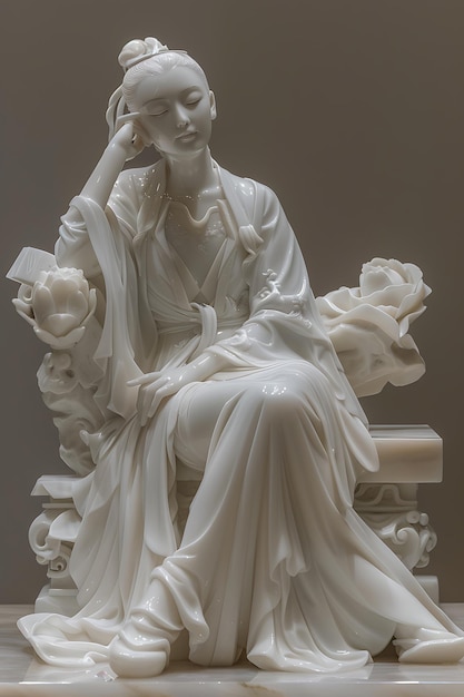 marble statue of a Chinese princess