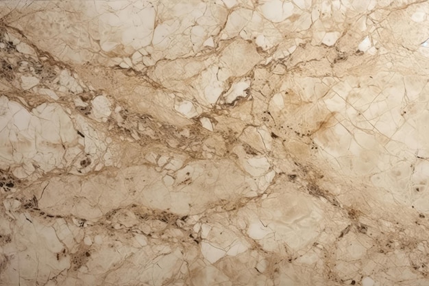 Marble Surface Texture Background Light Beige Marble With Natural Pits And Holes Generative AI