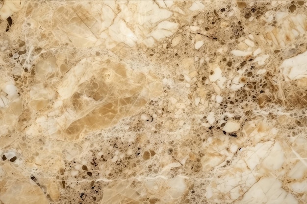 Marble Surface Texture Background Light Beige Marble With Natural Pits And Holes Generative AI