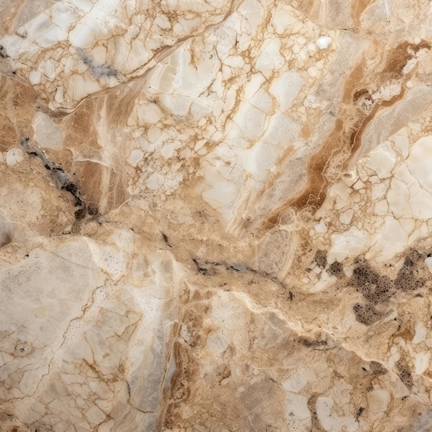 Marble Surface Texture Background Light Beige Marble With Natural Pits And Holes Generative AI