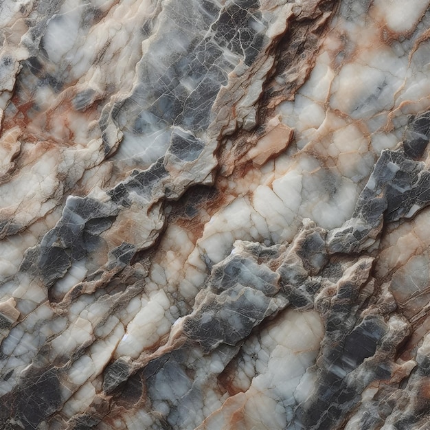 Photo a marble table with a black and white marble surface