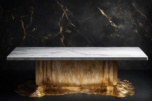 marble table with a gold marble top and marble top