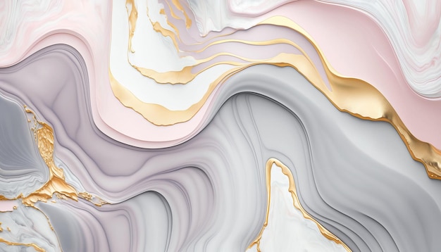 Marble Texture in Soft Pastel Colors with Gold