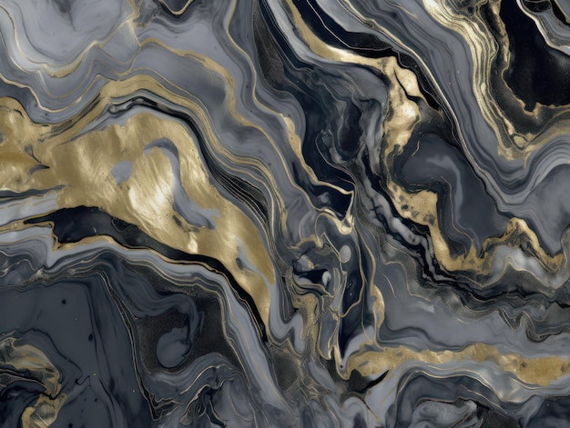 A marble texture that is black and gold.