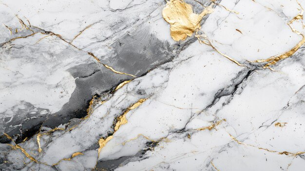 Photo marble texture with golden veins