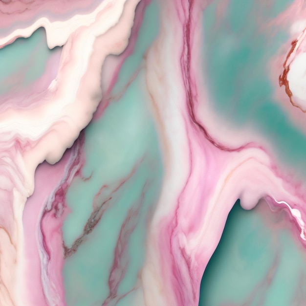 Marble wallpaper that is pink and green with a marble pattern