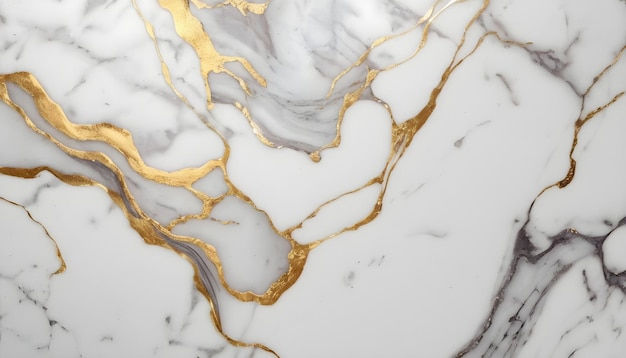 Marble white with golden texture background