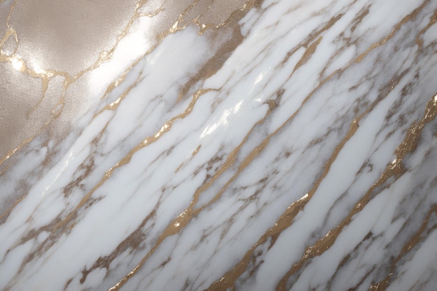 A marble with gold on it