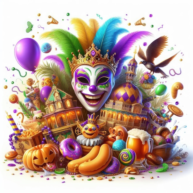 Photo mardi gras carnival design