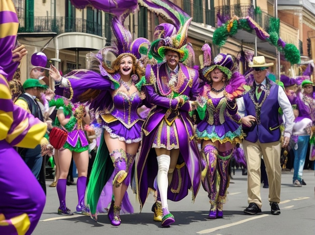 Mardi gras celebration in new orleans