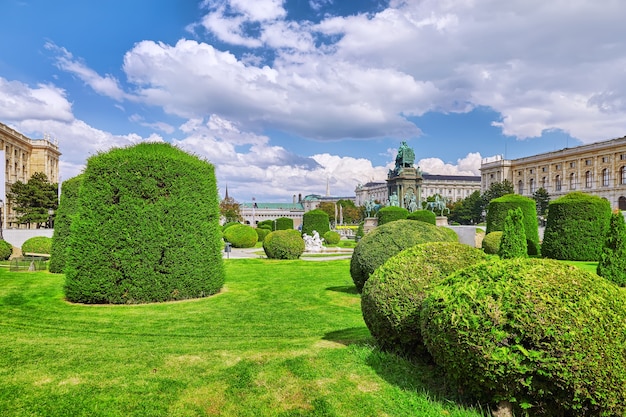 Maria Theresa Square.Arts and history museum Kunsthistorisches Museum Vienna, Austria.