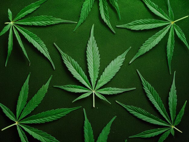 Marijuana leaves illustration photo