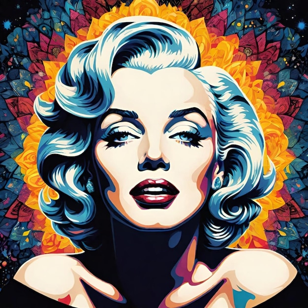 Marilyn Monroe illustration