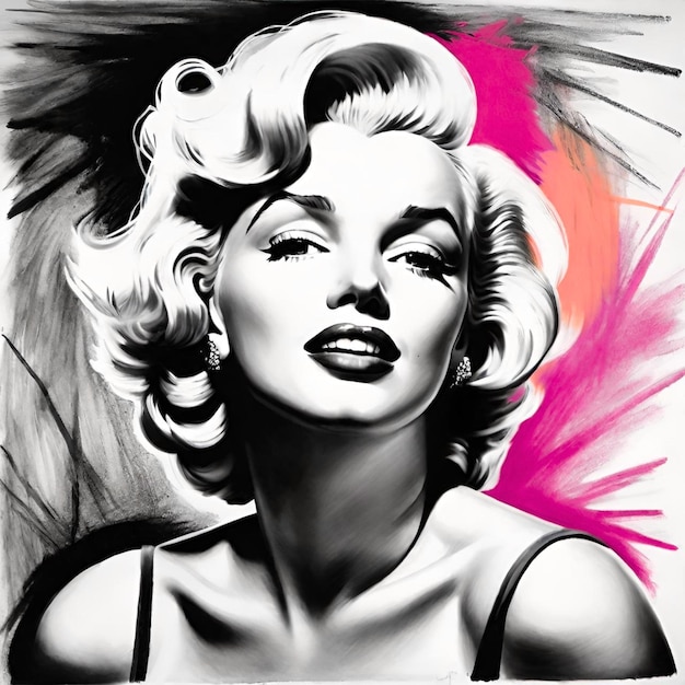 Photo marilyn monroe illustration