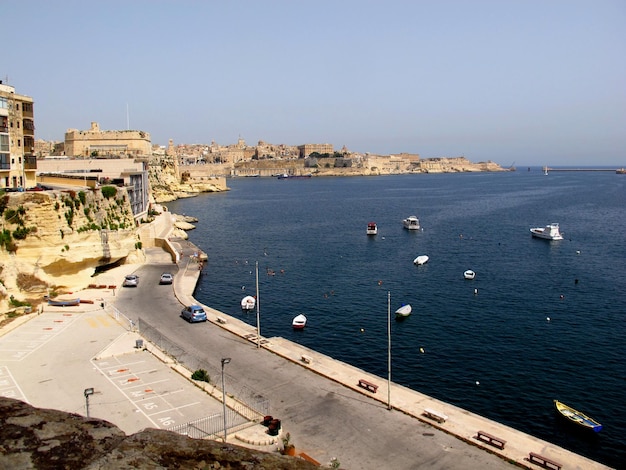 The marina of Birgu Vittoriosa Malta