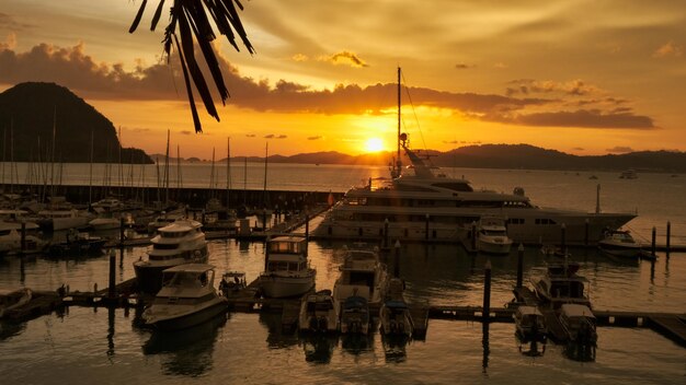 Marina Langkawi island in Malaysia