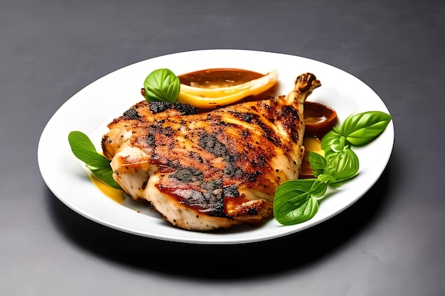 Marinated grilled healthy chicken breasts