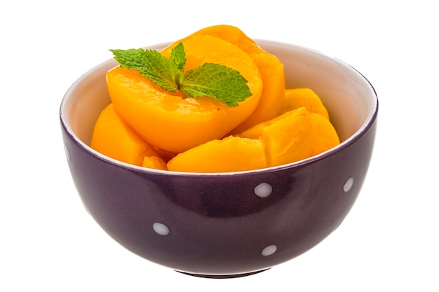 Marinated peaches