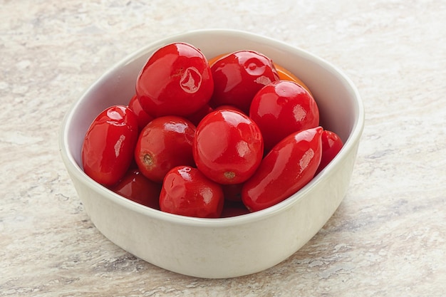 Marinated red tomato pickled vitamins