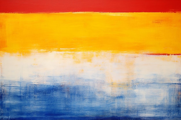 Mark Rothko Blue White Yellow Red Art