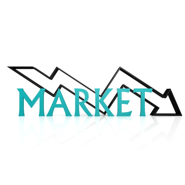 Market down arrow