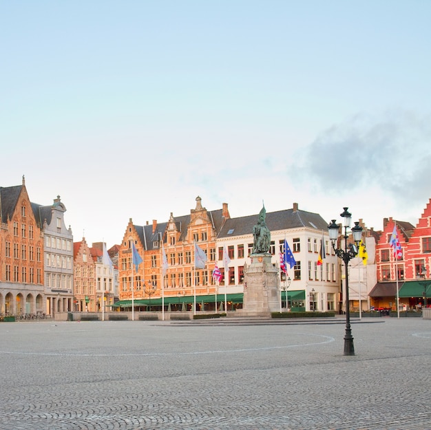 Market Square in old town, Bruges, Belgium