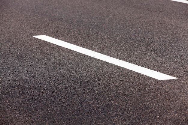 Markings on the road