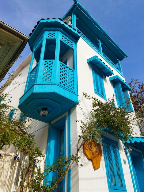 Marmaris historical houses in Turkey