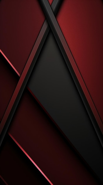 Maroon and Black Abstract Background with Dark Lines Generative AI