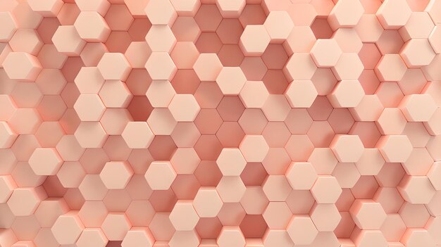 Photo maroon color hexagonal texture 3d background illustration wallpaper