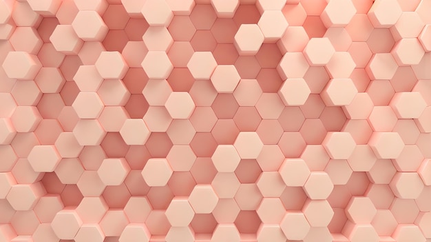 Photo maroon color hexagonal texture 3d background illustration wallpaper