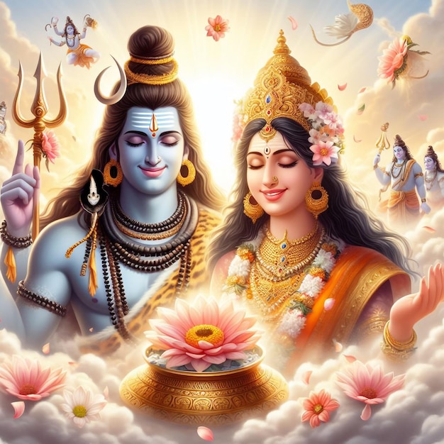 Marriage of shiva and parvati Shivratri