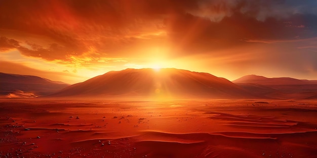 Mars Surface Red Sands Olympus Mons Sunset Dust Storm Concept Mars Exploration Surface Features Atmospheric Phenomena