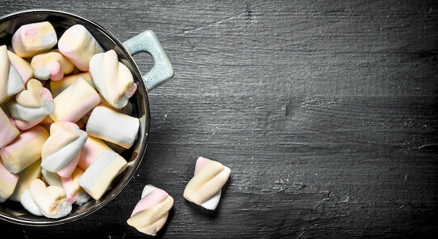 Marshmallow in a bowl.