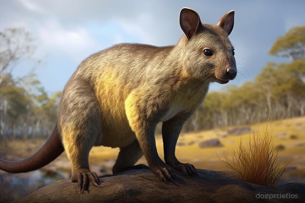 Photo marsupial mammal native to australia