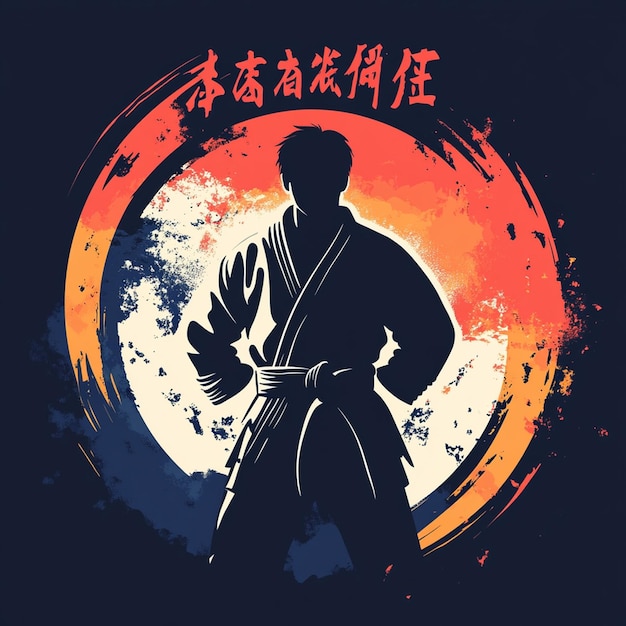 Martial Arts Silhouette Karate Kung Fu Sensei Dojo