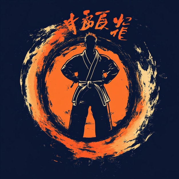 Martial Arts Silhouette Karate Kung Fu Sensei Dojo