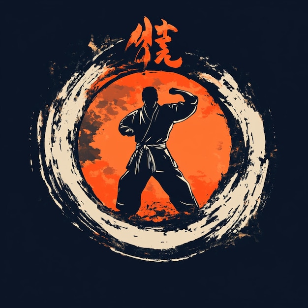 Martial Arts Silhouette Karate Kung Fu Sensei Dojo