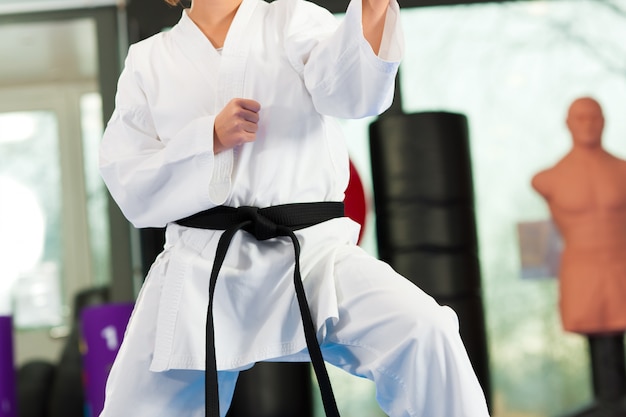 Martial Arts sport training in gym