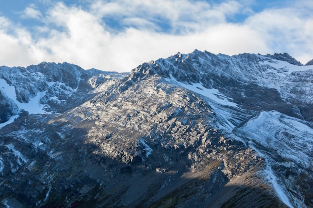 Martial Glacier mountains near the Ushuaia. Ushuaia is the main city of Tierra del Fuego in Argentina.